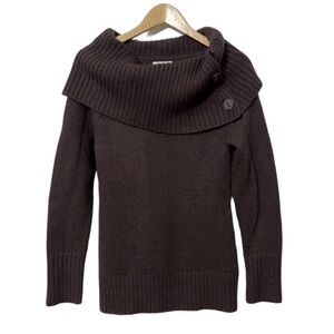Tweeds Womens Merino Wool Cowl Neck Sweater Autumn Casual